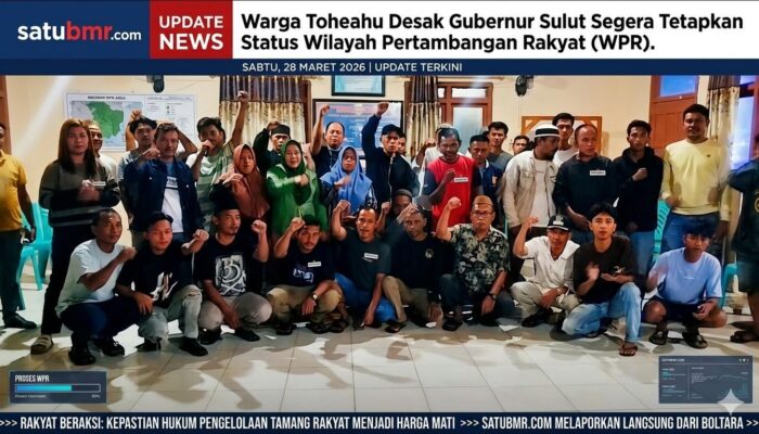 Warga Toheahu Desak Gubernur Sulut Segera Tetapkan Status Wilayah Pertambangan Rakyat