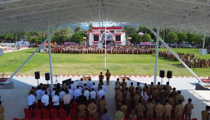 Pemkab Bolsel Gelar Apel Kerja Pasca Libur Nasional Dan Cuti Bersama Idul Fitri 1447 H