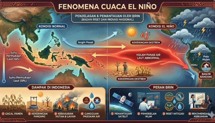 BRIN Peringatkan Potensi El Nino “Godzilla”
