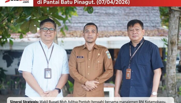 Wabup Boltara dan BNI Bahas Penguatan Ekonomi di Pantai Batu Pinagut