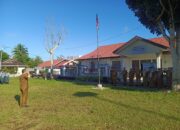 Apel perdana awal bulan April bersama Lurah dan Sangadi yang digelar Senin 06 April 2026 di lapangan olahraga depan Kantor Kecamatan Kotamobagu Utara. (Foto: dokumentasi Kecamatan Kotura)