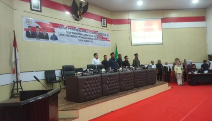 DPRD Kotamobagu Gelar Paripurna Pembicaraan Tingkat I LKPJ Wali Kota 2025
